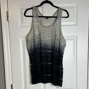 Lane Bryant Gray and Black Ombre Tank Top